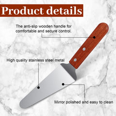 Bulk 20-pack pizza spatula set with wooden handles