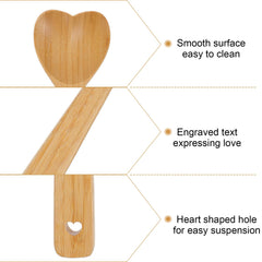 Wooden heart spoon ideal for housewarming gifts