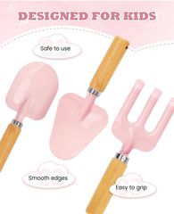 Gardening gloves and apron included in the set