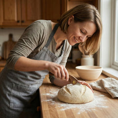 Wooden sourdough scoring tool for patterns