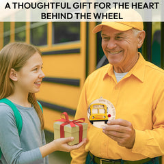 Bus Driver Appreciation Gift Wooden Ornament