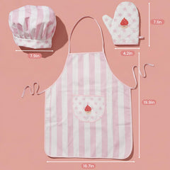 Oven mitt included in WoodenEdu 3Pcs set
