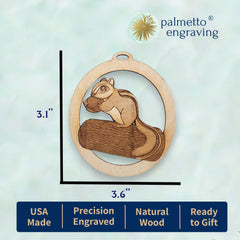 Nature themed Christmas ornament for wildlife lovers