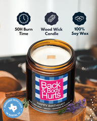 Lavender and sage scented woodwick candle 9 oz