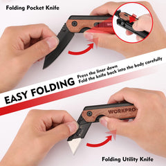 WORKPRO quick-change blade mechanism illustration