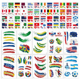 World Cup 2026 soccer tattoos set on 10 sheets showing football designs