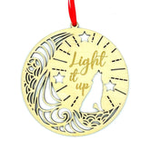 World of S.J. Maas ornament 8 cm diameter laser cut wood