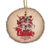 World Series 2022 ornament made from natural wood slices