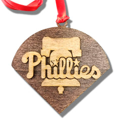 World Series Christmas ornament 2022 Philadelphia NL Champions wooden laser cut