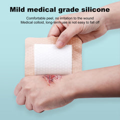 hypoallergenic silicone wound contact layer in dressing