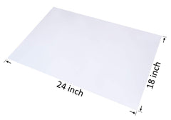 Wowfit 18x24 flat-open clear poly bags 30 count front view
