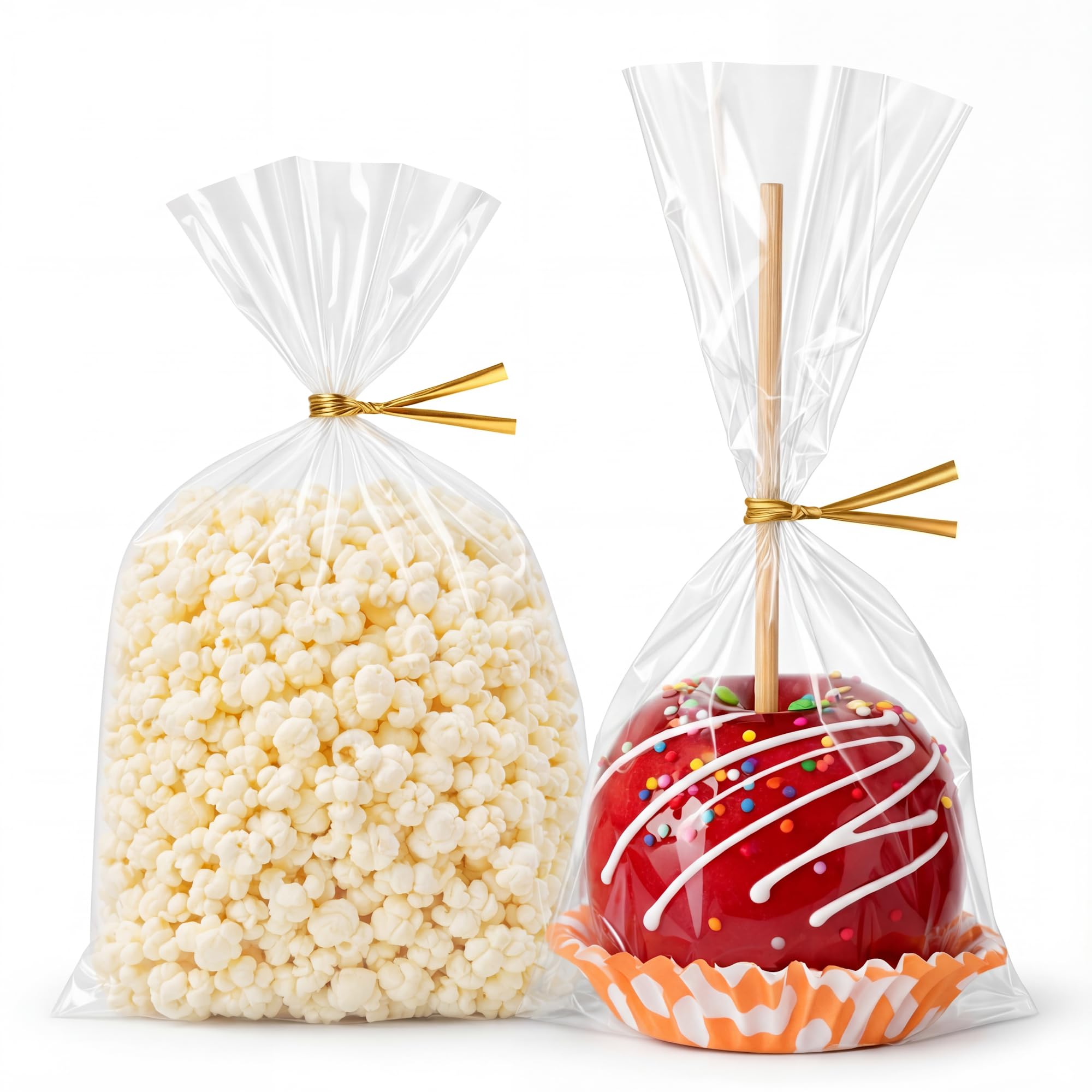 Wowfit 6x10 clear cellophane bags for treats and gifts