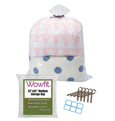 Wowfit 32x42 inch plastic bag for comforters and pillows
