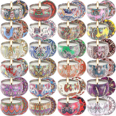 Travel tin candle set for home decor