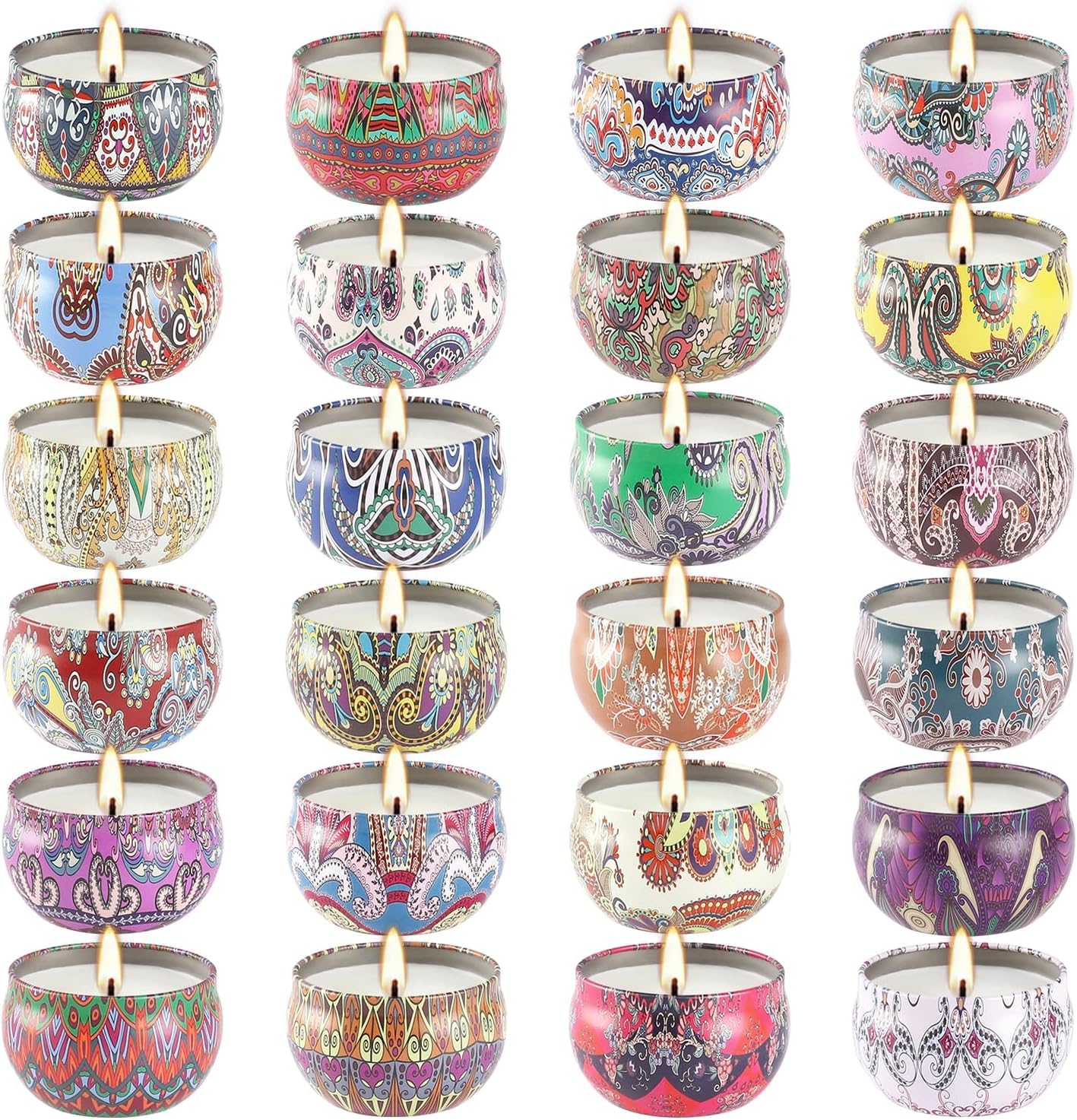 WPONSZU Scented Candles 24 pack fragrance collection