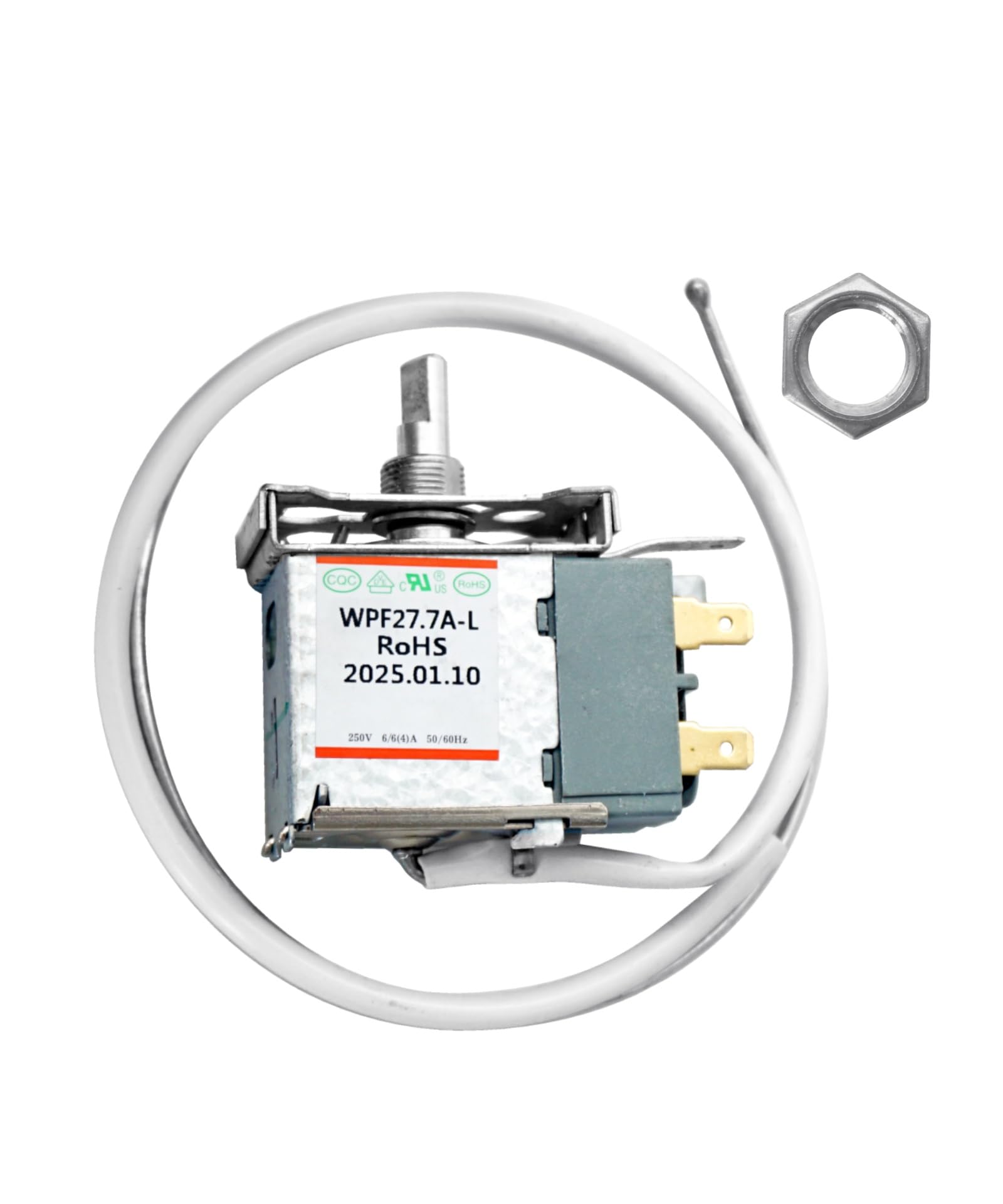 WR50X10085 freezer thermostat closeup