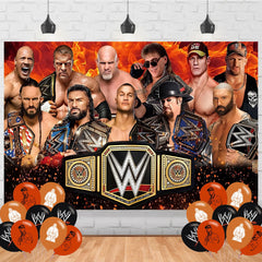 Wrestling Birthday Party Decorations Backdrop 5x3FT for Boys