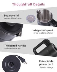 0.6L capacity kettle with 600W power WTJMOV