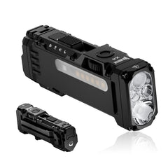 WUBEN X4 flashlight dual light source with main beam and RGB side lights
