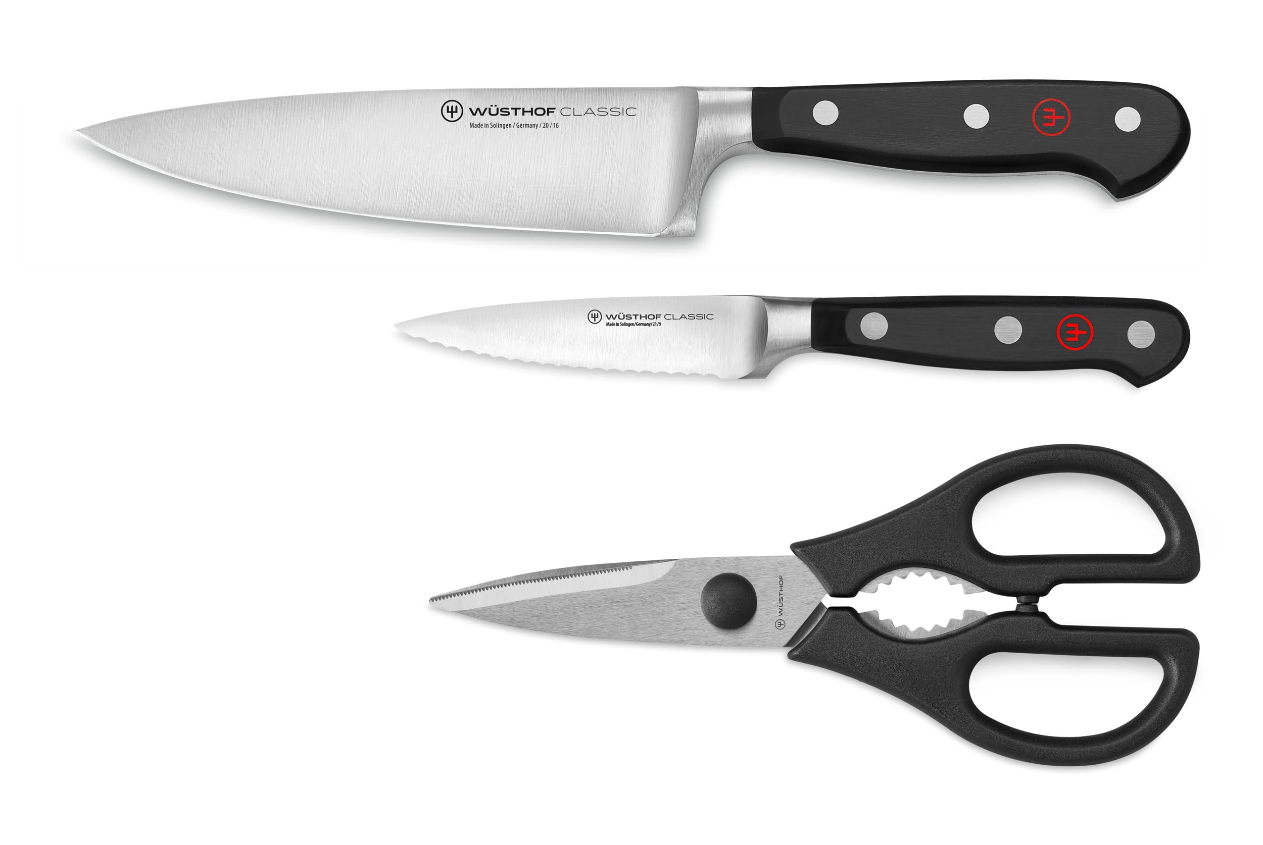 WÜSTHOF Classic 3-Piece Prep Knife Set packaging