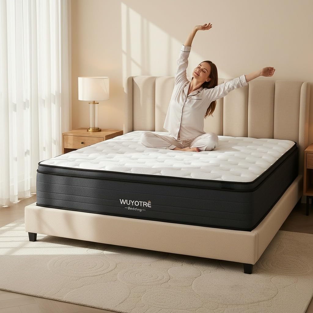 WUYOTRE full size mattress in a box packaging image