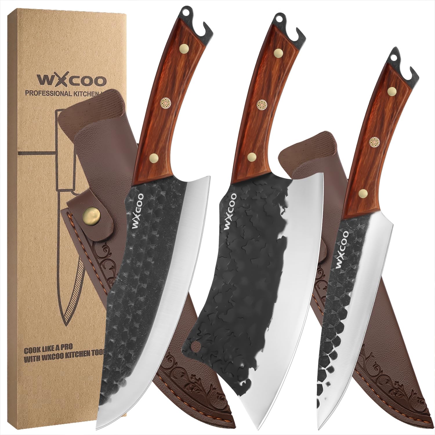WXCOO 3PCS kitchen knife set product image