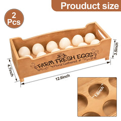 wyipolzi egg holder set 2 pinewood crates 12 slots