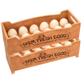 wyipolzi wooden egg holder two-tier stackable
