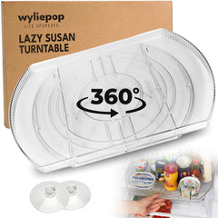 Wyliepop Lazy Susan for Refrigerator rectangle turntable