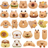 WYZOID 24PCS Kids Plush Keychains Bulk 24 designs plush charms