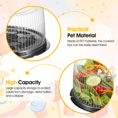 BPA-free PET plastic trays safe for hot and cold foods