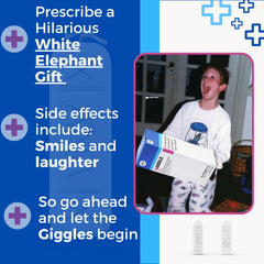 Xanax Candle gag gift close up label