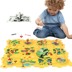 XAZASTOV plastic floor puzzles for kids ages 3-5