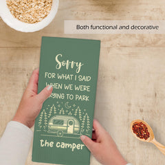 RV owners campers hikers gift towel decorative