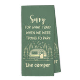 XBBMGG kitchen towels green camper design 16x24 inches