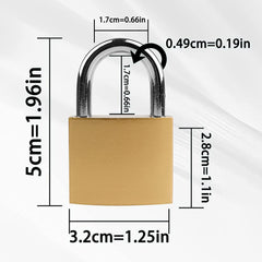Close up XFJSAK keyed padlock 32mm width