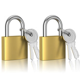 XFJSAK padlocks 32mm gold 2 pack