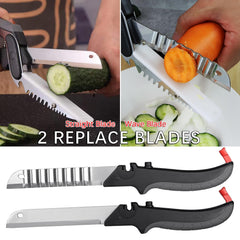 Built-in cutting board for one-handed food prep