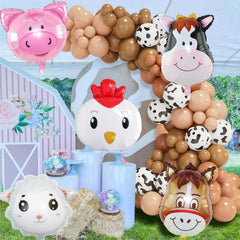 Pig balloon 22 x 21.5 inches from XLENGO farm animals