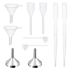 Xnovies 10Pcs Mini Funnels Sets aluminum funnels