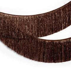 xo Fetti Espresso Fringe Banner 49 inch brown fringe decor