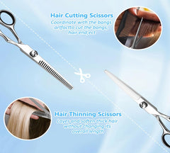 Xolaawa thinning shears kit with adjustable tension image