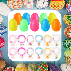 prefilled Easter egg with beaded bracelets by xutengy