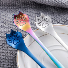 XUYUH cat paw spoon rose golden color