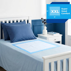 XXL bed pads 30x36 inches with 5-layer absorbent core