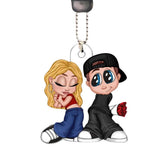 Y2K couple personalized ornament 5 cm keychain image