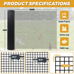 Predator proof chicken wire with 1/2 inch opening by YANSERY
