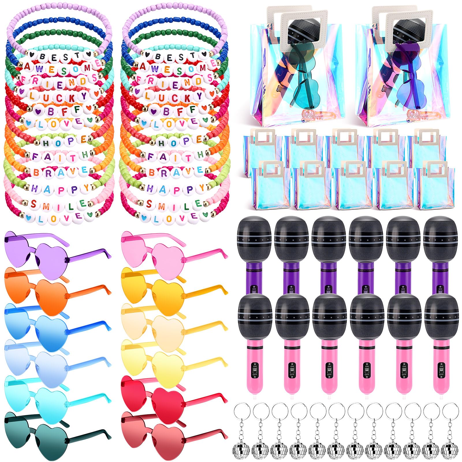 Yaomiao 72 Pcs Kpop Disco Party Favors full assortment image