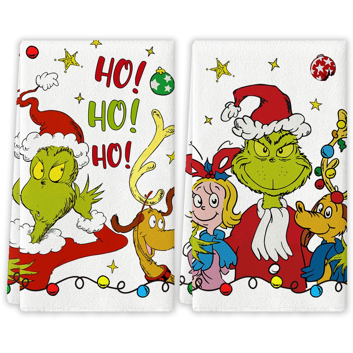 Yarcooly Christmas Kitchen Towels 18x26 inch dish towel