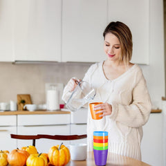 YBEATY 36pcs plastic cups green color 8 oz